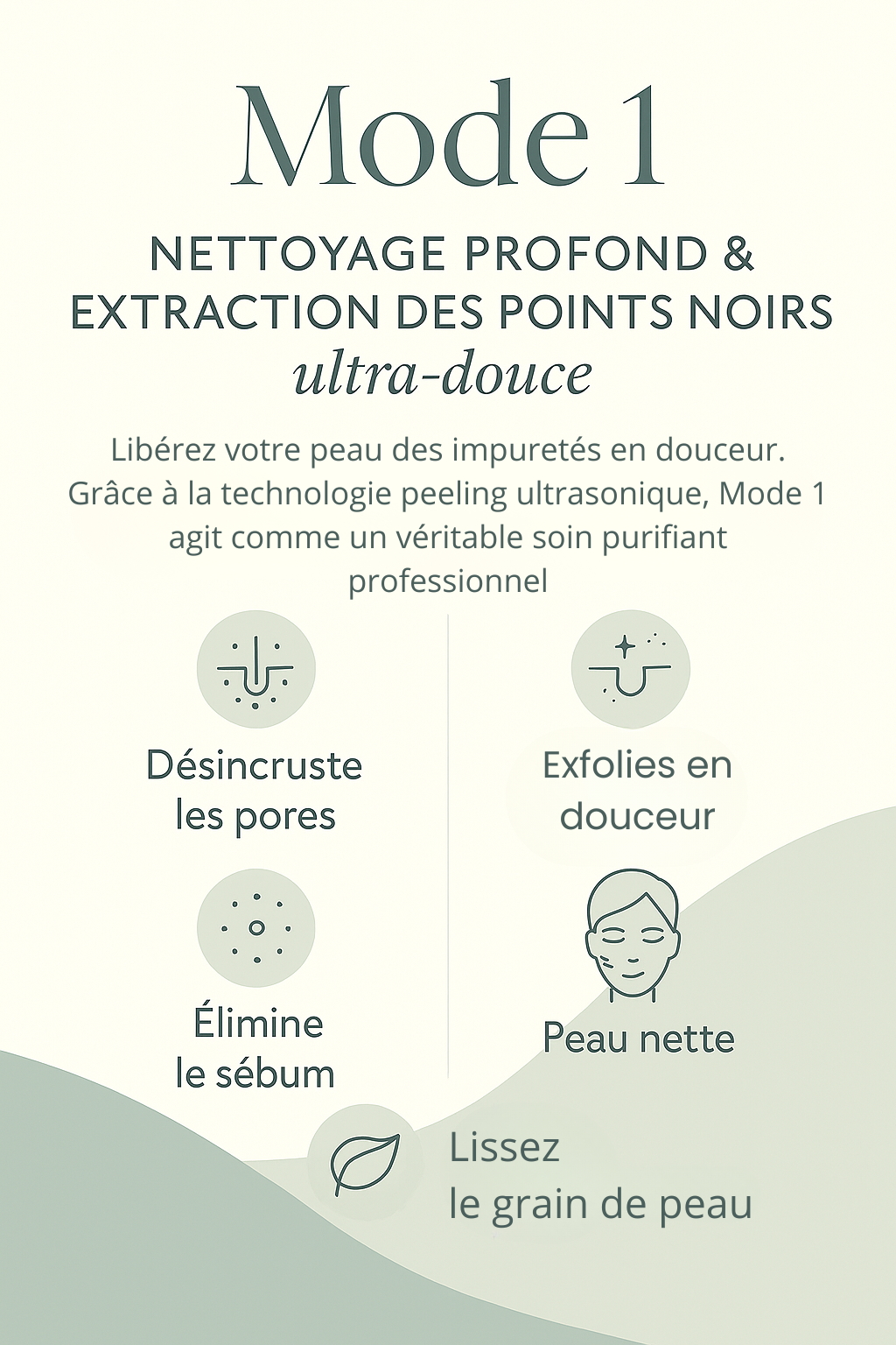 Lissez le grain de peau (1) soin visage appareil visage à domicile